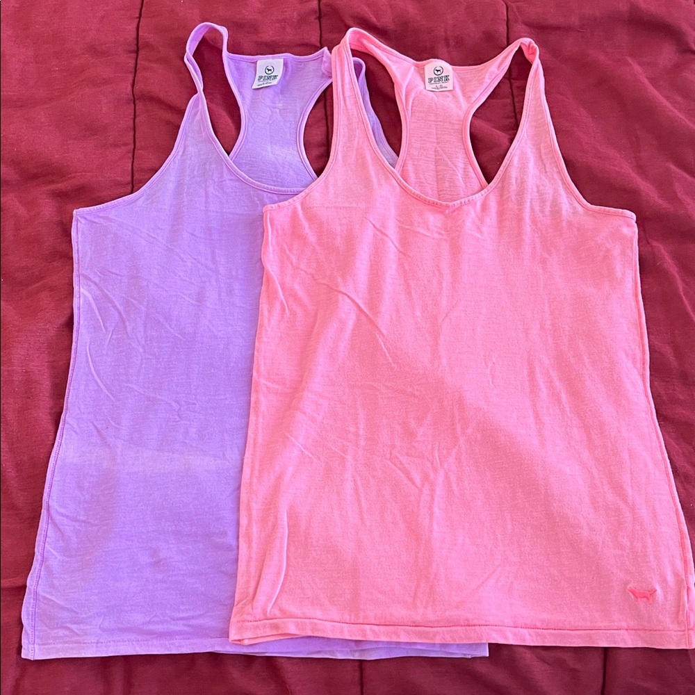 PINK Victoria's Secret Light Pink and Purple Tank